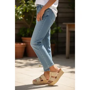 Zodiac Izzy Natural Woven Platform Slide‎ Sandals Size 9 thumbnail 2