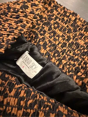 Source Unknown Leopard Print Pants - Brown & Black thumbnail 4