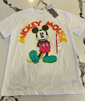 Disney Mickey Mouse Kids T-Shirt - White and Yellow thumbnail 1