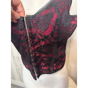 Red and black corset size large thumbnail 6