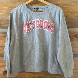 Dry Goods Graphic Pullover Sweatshirt Gray Size M thumbnail 1