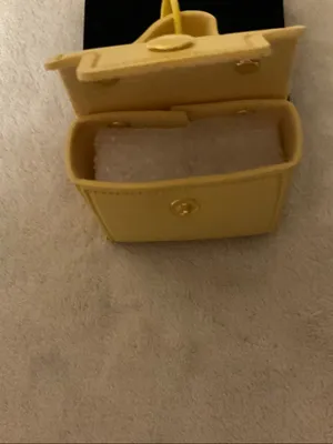 Yellow Mini Card Holder Key Ring - Women Accessories thumbnail 4