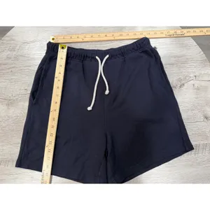 Lou & Grey Lounge Shorts Womens Small Navy Drawstring Athleisure Casual Comfy thumbnail 6