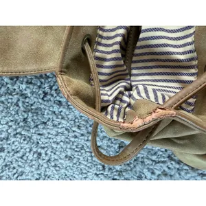 Urban Expression Tan Faux Suede Buckle Backpack Camel Distressed Boho Bag thumbnail 7