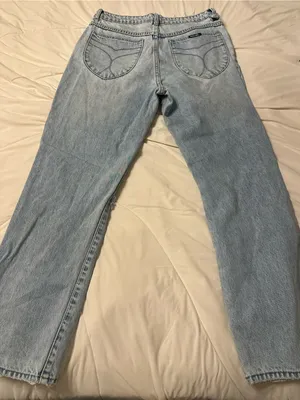 Rollas Original High Rise Straight Jeans - Distressed - Size Aussie 14 (US 10) thumbnail 4