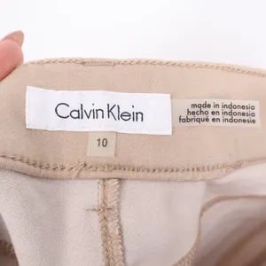 Calvin Klein Women‎ Khaki Straight Leg Pants Size 10 thumbnail 3