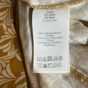Boden Helena Chino Dress Womens 4P Mustard Yellow White Office Preppy Sleeveless thumbnail 5