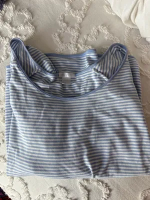 Lake Blue Striped Pajamas thumbnail 3