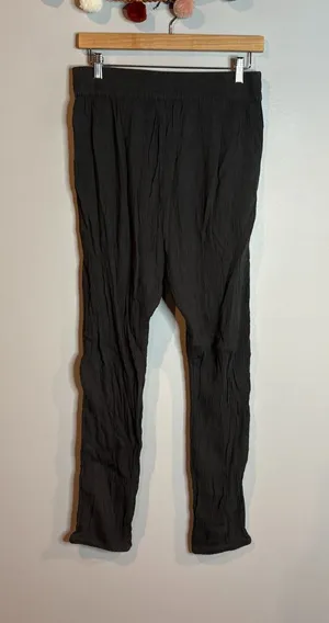 Aerie charcoal grey gauzy harem pants thumbnail 1