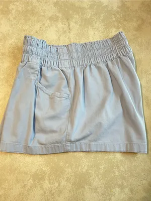 aerie Light Blue Elastic Drawstring Athletic Shorts thumbnail 8