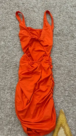 Orange Cutout Dress Size XS thumbnail 1