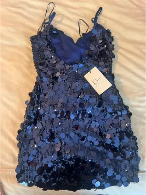 Klesis big sequin dress Blue thumbnail 2