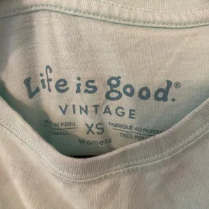 Life Is Good Blue Outdoors Short Sleeve T-Shirt Cotton Gorpcore Women's size XS thumbnail 2