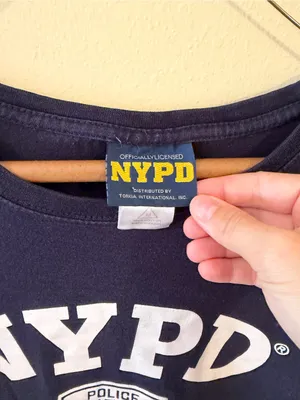 NYPD Navy Short Sleeve Graphic Tee by Blue Size M thumbnail 2