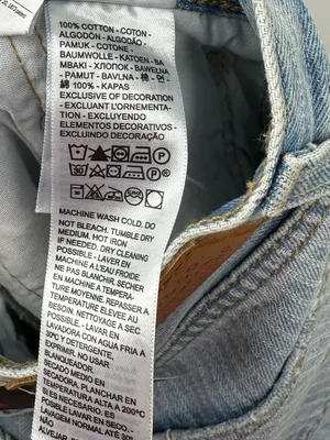 Levis 501 81 Jeans Womens 25x31 NWT Light Indigo Pattern High Rise $128‎ thumbnail 10