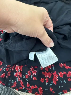 Reformation Gracie Mini Black Dress Floral Oracle Size 0 thumbnail 4