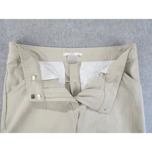Nike Golf‎ Dri Fit Flat Front Shorts Beige w/ Stripes Women's Size 10 Medium thumbnail 6