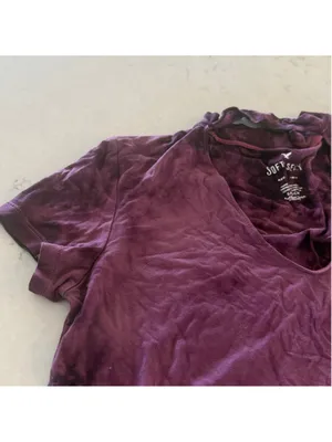 American Eagle Outfitters Soft & Sexy Purple Acid Wash Tee Small thumbnail 5