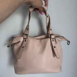 Lucky Brand Genuine Leather Bag With Silver Hardware Tan Beige thumbnail 2
