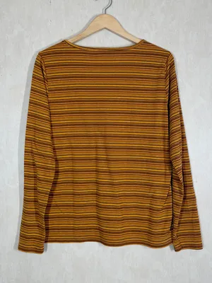 Toad&Co Women’s Piru Henley Longsleeve Shirt Lightweight Multicolor Stripe XL thumbnail 6