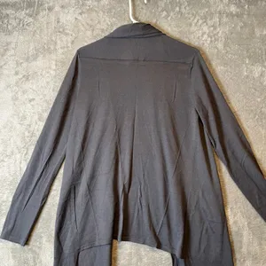Sminfinity Sz M Merino‎ Wool Cashmere Wrap Cardigan Gray Women's thumbnail 7
