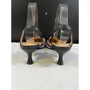 Journee Collection Womens Black & Pink Houndstooth Heels Sz 8 SKU 6376 thumbnail 3