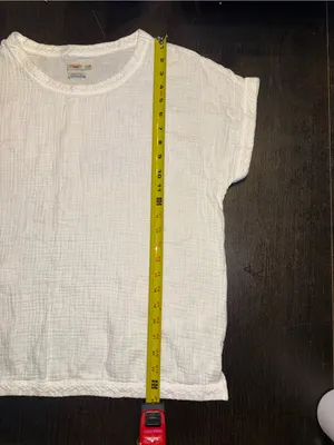 Faherty Dream Organic Cotton Gauze Dolman Tee Size M thumbnail 5