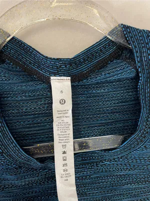 Lululemon Swiftly Short-Sleeve Performance Tee in Heather Teal Blue Size 6 thumbnail 6