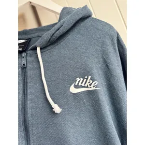 Nike Sportswear Gym Vintage Full Zip Hoodie Blue Organic Cotton 2X CT0635-458 thumbnail 2