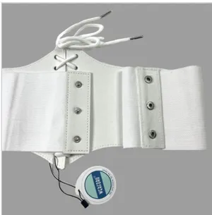 NWT White Elastic Corset Belt thumbnail 2