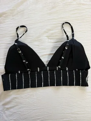 New Era Black and White Striped‎ Bralette thumbnail 3