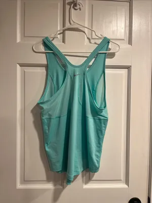 Nike Dri Fit Workout Tank in Seafoam Blue Green Color Size Medium thumbnail 5