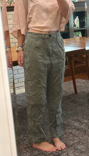 Madewell Green Cargo Pants!  thumbnail 1