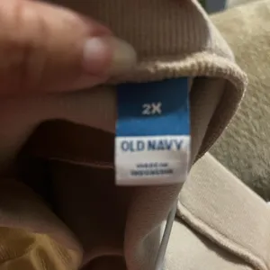 NWT Old Navy women's long skirt tan color size 2X polyester and cotton thumbnail 6