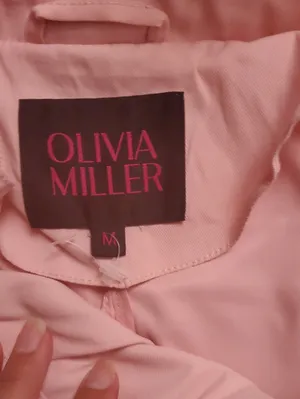 Olivia Miller Women's Pink Lightweight Hooded Jacket Linger Style Size Medium thumbnail 2