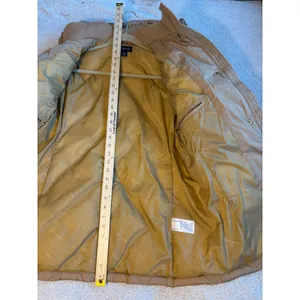 Lands End Tan‎ Quilted Puffer Jacket with Detachable Hood Petite Large 14-16 thumbnail 13