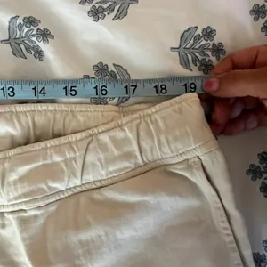 American Giant‎ Womens XXL White Cotton Blend Drawstring Straight Leg Pants USA thumbnail 5