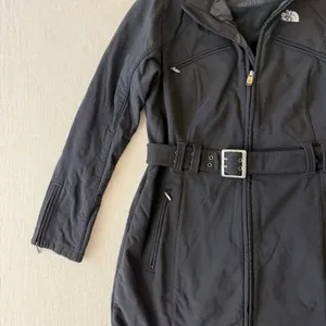 The North Face Apex Belted Softshell Trench Coat Jacket Womens Large Black thumbnail 12