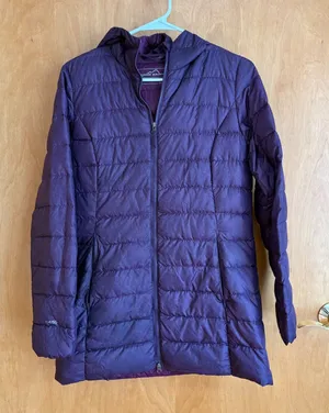 Eddie Bauer EB650 Purple Down Puffer Coat Jacket‎ Lightweight Women's XS thumbnail 1