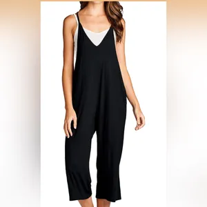 Loving People cropped onesie romper sz L black thumbnail 2