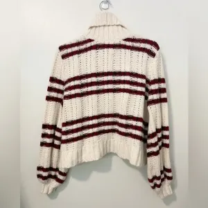 ALC Frank Zaira Striped Turtleneck‎ Sweater Mohair Blend size XS thumbnail 3