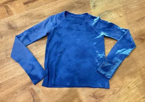 Lululemon Blue Tie-Dye Long Swiftly Tech Sleeve thumbnail 1