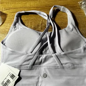 lululemon Light Purple Sports Bra Energy Longline Medium Support, B–D Cups thumbnail 5