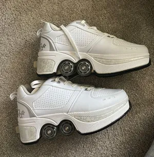 Roller Skate Walking Shoes White Size 7 thumbnail 3