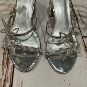 Nwot Wild‎ Diva Butterfly Wrapped Rhinestone Sandals thumbnail 7