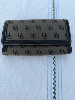 Dooney & Bourke Vintage DB Monogram Tote 3pc Set Bag Wallet Coin Purse Y2K Chic! thumbnail 5