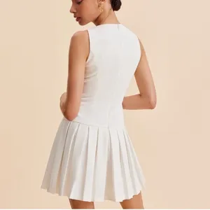 Commense Metal-Button Pleated Tank Dress size M thumbnail 2