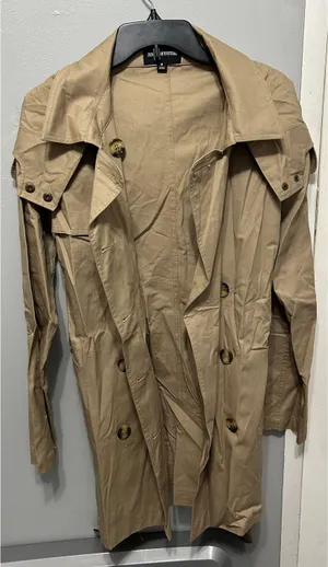 Zenana Tan Trench Coat thumbnail 1