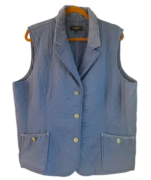 Talbots Womens Quilted Vest Size XL Teal Warm Cozy Chore Comfy‎ thumbnail 1