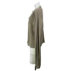 TOVE Gray Brown Wool Cashmere Long Sleeves Open Front Cardigan Sweater Top Sz S thumbnail 2